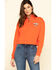 Image #1 - Wrangler Modern Women's Orange 1/4 Zip Pullover, , hi-res