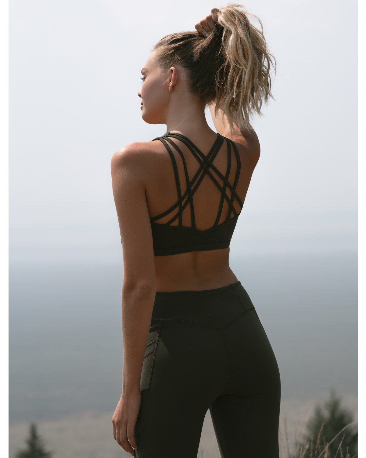 Idyllwind Women's Liberty Athleisure Sports Bra, Dark Green, hi-res