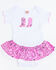 Baby Korral Infant Girl's Paisley Ruffle Onesie, Pink, hi-res