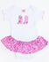 Image #3 - Baby Korral Infant Girl's Paisley Ruffle Onesie, Pink, hi-res