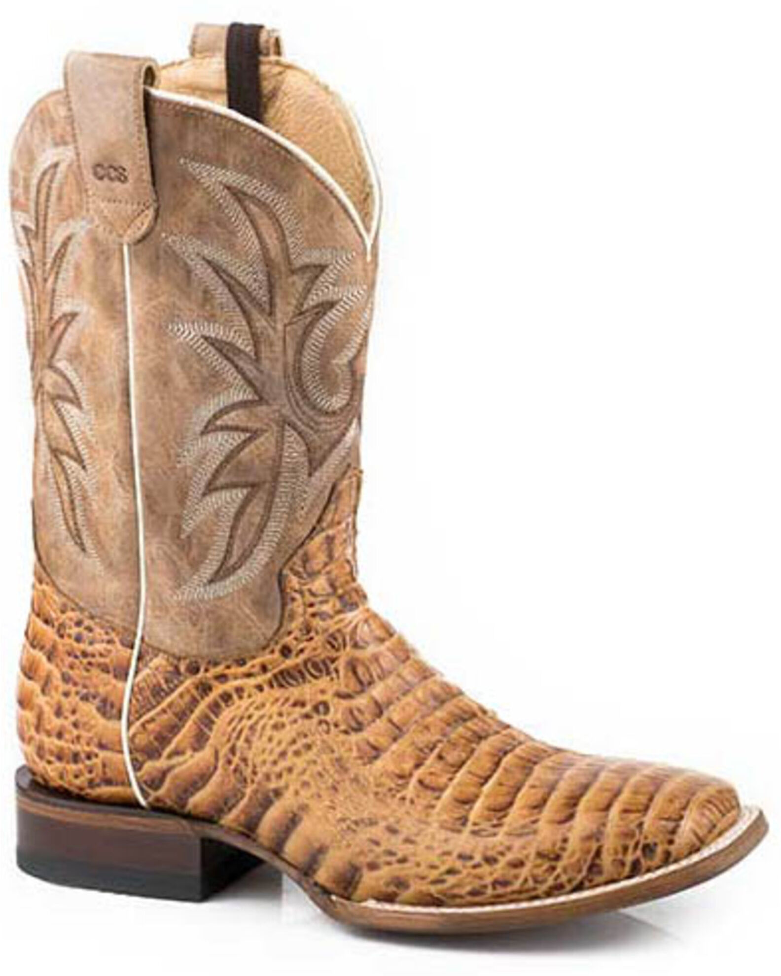 Tan sale alligator boots
