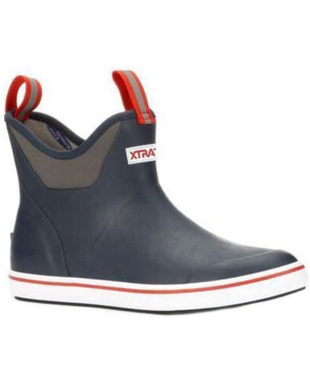 Xtratuf Men's 6" Ankle Deck Boots - Round Toe, Navy, hi-res