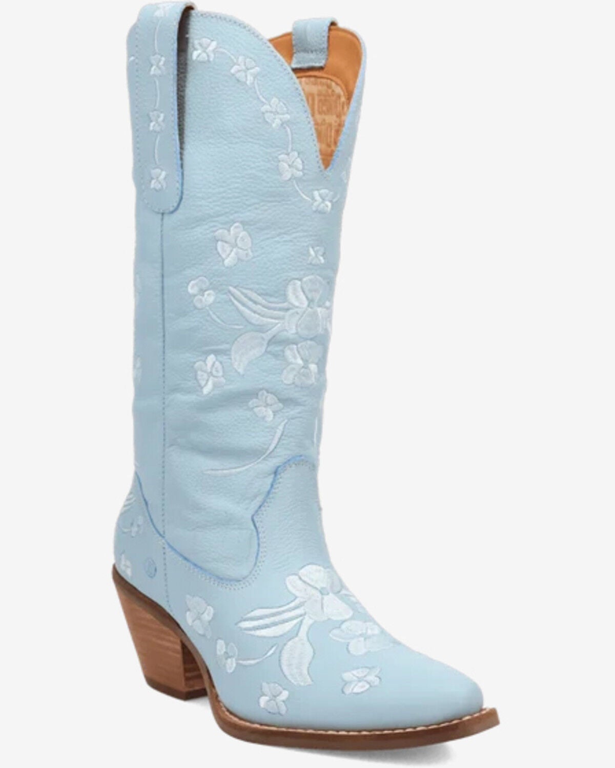 Image #1 - Dingo Women's Love Bug Western Boots - Snip Toe, Blue, hi-res