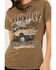 Image #3 - Youth in Revolt Women's Nashville Embellished Car Short Sleeve Graphic Tee, Green, hi-res