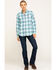 Image #6 - Ariat Women's Boot Barn Exclusive FR Gisela Plaid Print Long Sleeve Work Shirt, , hi-res