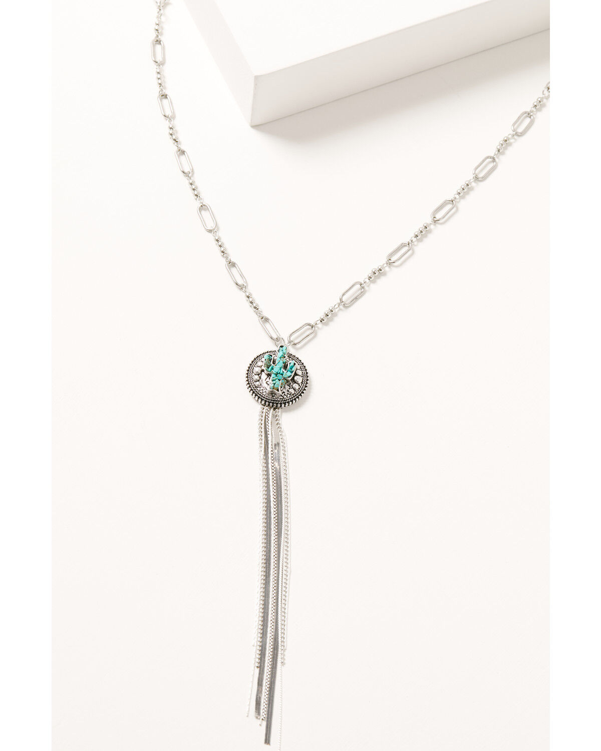 Image #1 - Shyanne Women's Cactus Fringe Necklace, Multi, hi-res