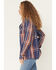Image #2 - Idyllwind Women's Glenmond Dobby Plaid Print Long Sleeve Snap Flannel Shirt, Dark Blue, hi-res