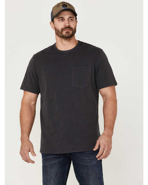 Image #2 - Brothers and Sons Men's Charcoal Basic Short Sleeve Pocket T-Shirt , Charcoal, hi-res
