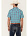 Gibson Men's Montage Plaid Short Sleeve Snap Western Shirt , , hi-res