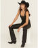 Image #2 - Idyllwind Women's Oxford Lace-Up Cropped Bustier, Black, hi-res
