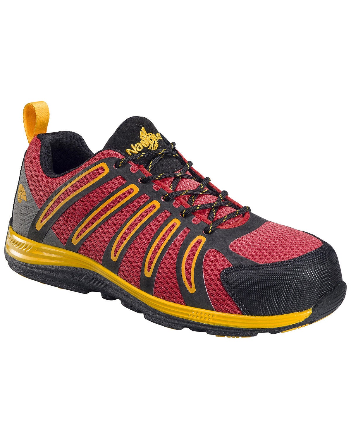 Nautilus Men's 1742 Carbon Composite Fiber Toe Super Light Weight Slip Resistant EH Safety Shoes, Size: 10 M, Red