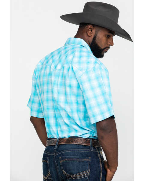 Image #2 - Wrangler 20X Men's Advanced Comfort Plaid Short Sleeve Western Shirt , , hi-res