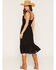 Image #4 - June & Hudson Women's Corset Button-Down Sleeveless Midi Dress, Black, hi-res