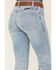 Image #4 - Wrangler Women's Light Wash Mid Rise Willow Diane Ultimate Riding Straight Jeans, Blue, hi-res