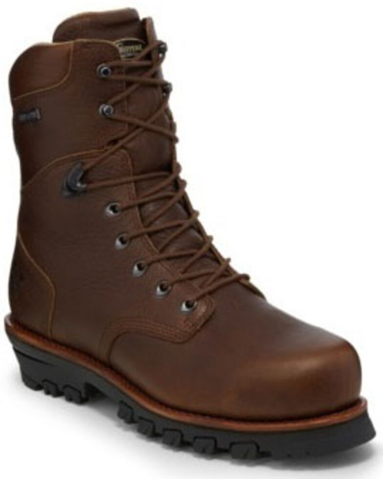 Chippewa Men's Honcho Waterproof Work Boots - Composite Toe, Brown, hi-res