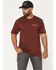 Image #1 - Thorogood Men's Vintage Classic Logo Short Sleeve Graphic T-Shirt, Maroon, hi-res
