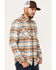 Pendleton Men's Burnside Large Plaid Print Button Down Western Flannel Shirt , Tan, hi-res