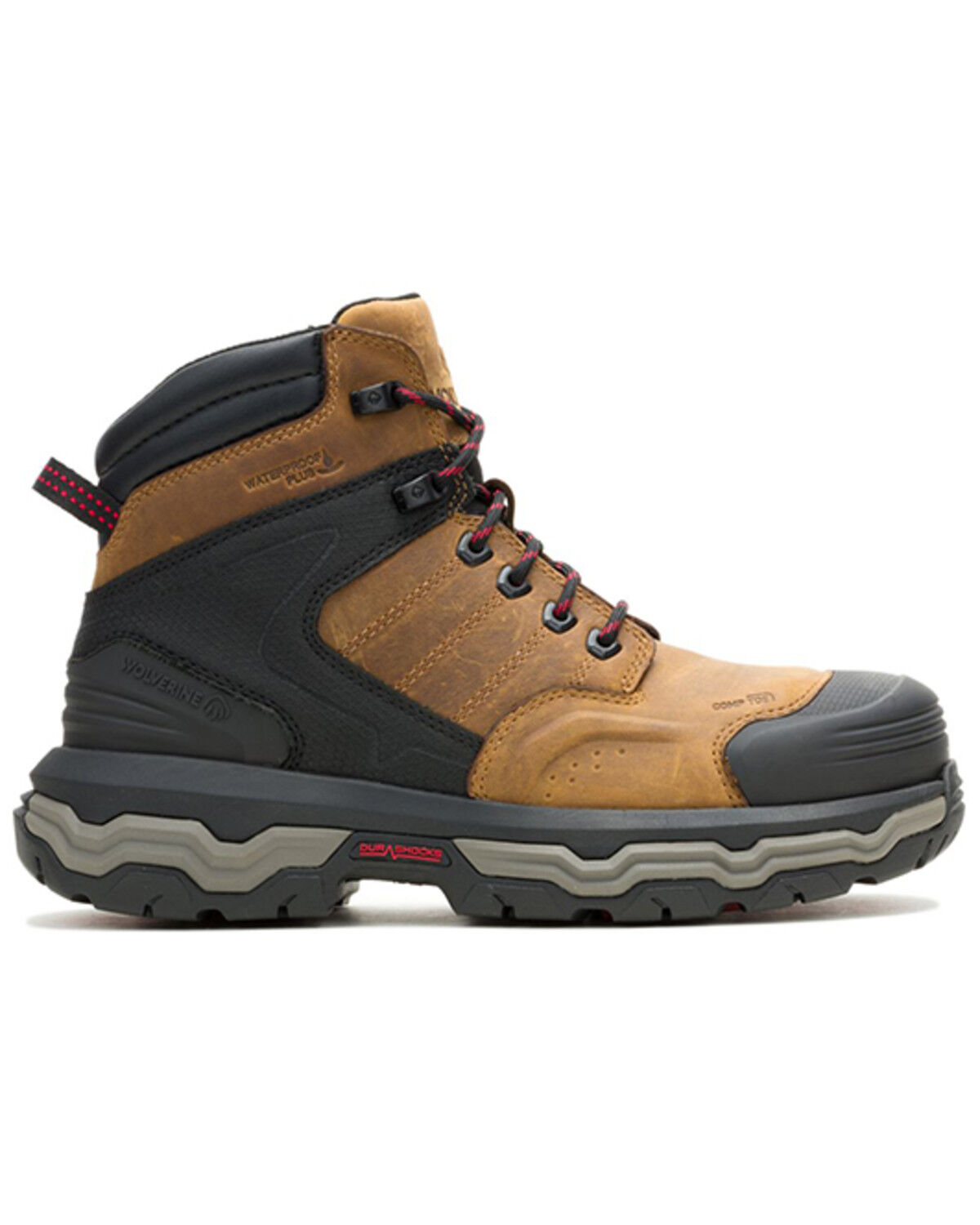 Image #2 - Wolverine Men's Alpha Infinity System 6" CarbonMax® Work Boots - Composite Toe, Tan, hi-res