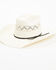 Image #1 - Rodeo King Coast 25X Straw Cowboy Hat, Ivory, hi-res