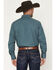 Image #4 - Ely Walker Men's Geo Print Long Sleeve Pearl Snap Western Shirt, Teal, hi-res