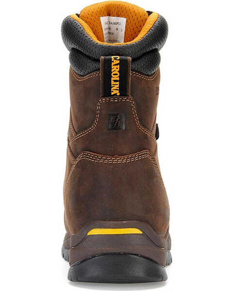 Image #7 - Carolina Men's 8" Waterproof Insulated Work Boots - Composite Toe, Brown, hi-res
