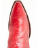 Dan Post Women's Zacatecas Exotic Watersnake Western Boots - Snip Toe, Red, hi-res