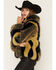Image #2 - Azalea Wang Women's Inez Striped Faux Fur Jacket, Navy, hi-res