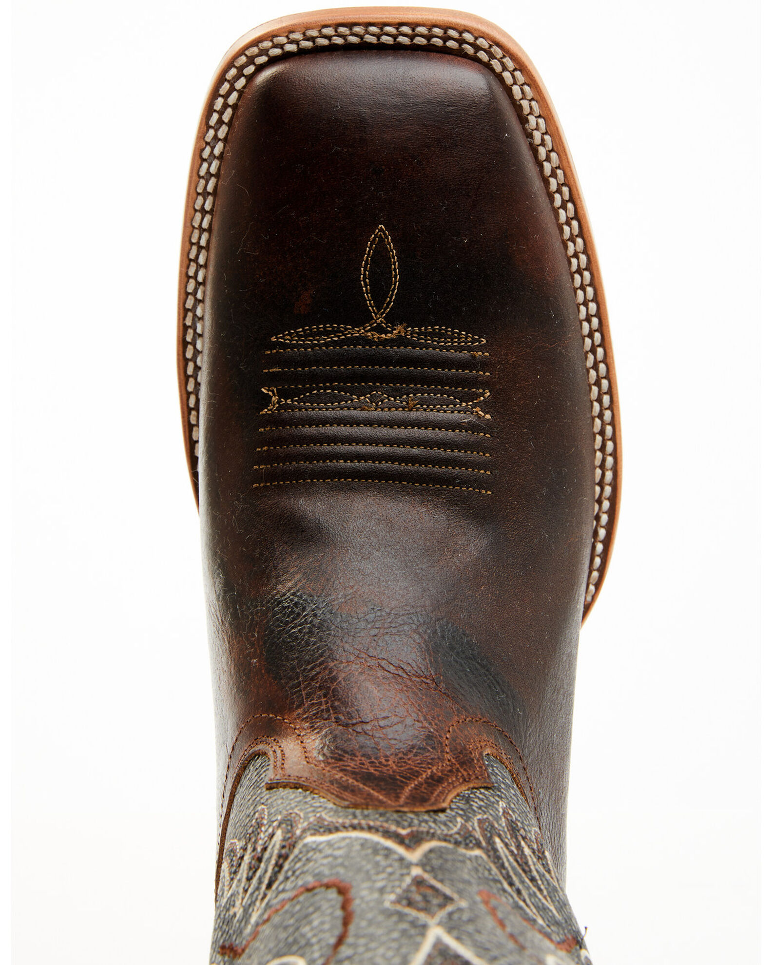 Image #12 - Cody James® Men's Montana Square Toe Western Boots, Brown, hi-res