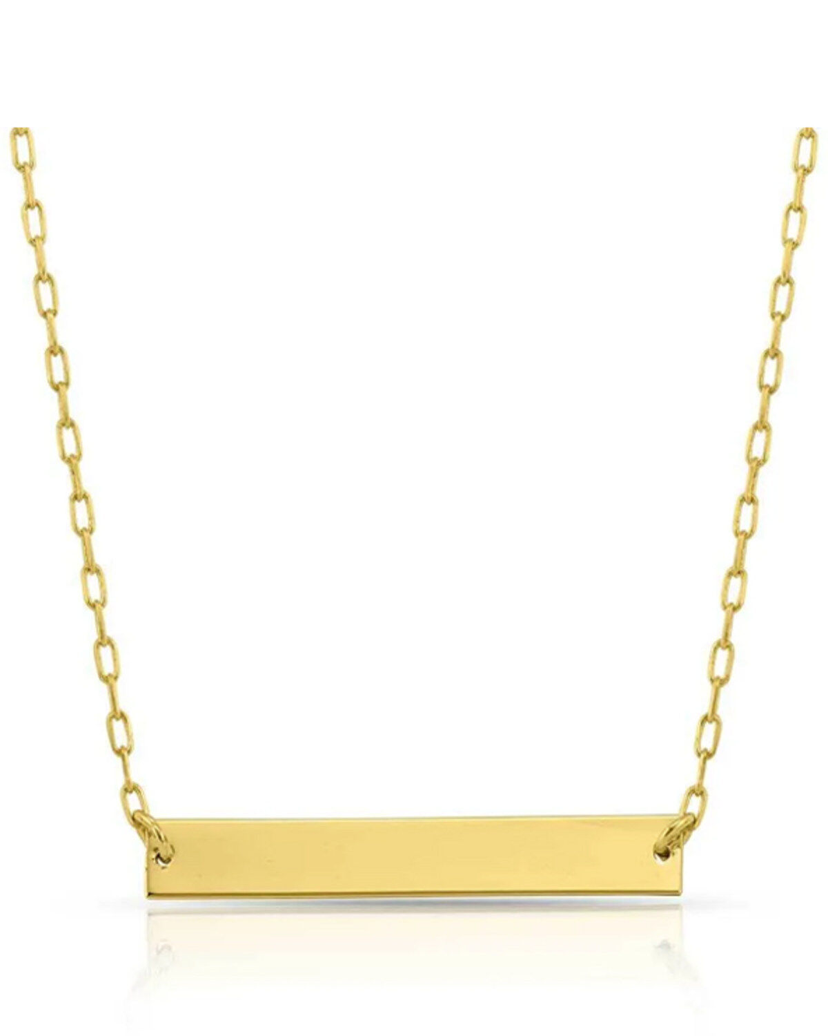 Image #2 - Montana Silversmiths Women's Gold Faith Is Greater Than Fear Necklace, Silver, hi-res