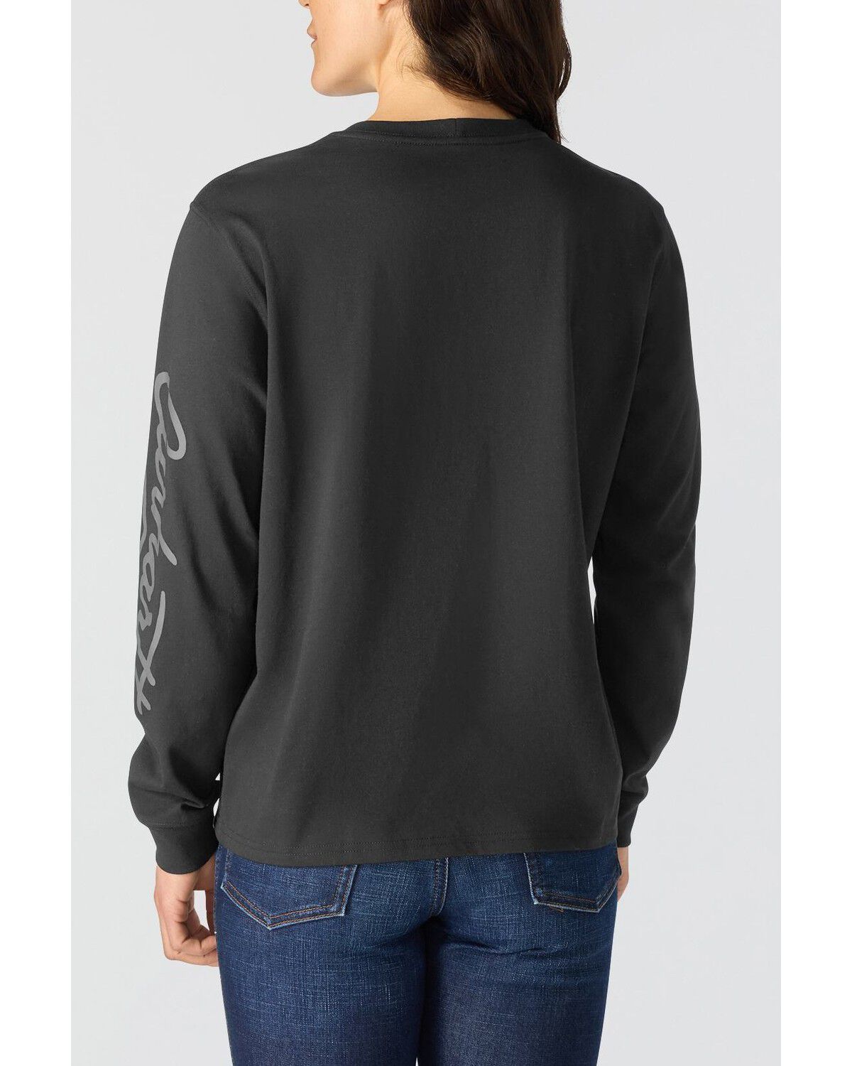 Image #2 - Carhartt Women's Irvine Loose Long Sleeve Work Shirt, Black, hi-res
