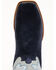 Horse Power Men's Marine Western Boots - Broad Square Toe, Navy, hi-res