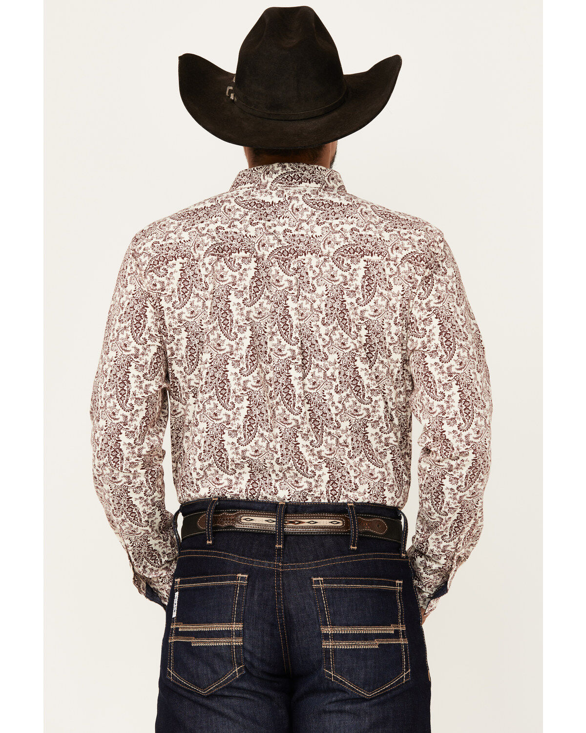 Product Name:  Cody James Men's Dagget 2.0 Paisley Print Long Sleeve Button-Down Stretch Western Shirt - Tall