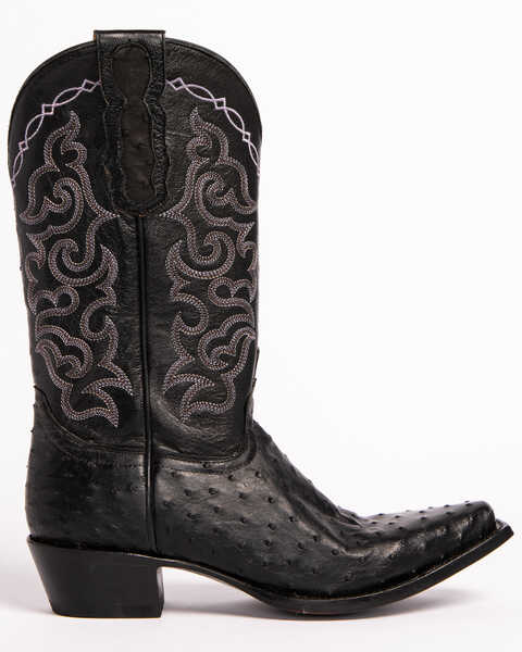 Image #2 - Shyanne Women's Black Full Quill Ostrich Exotic Boots - Snip Toe , , hi-res