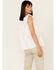 Image #4 - Cotton & Rye Women's Embroidered Ruffle Tank Top, White, hi-res