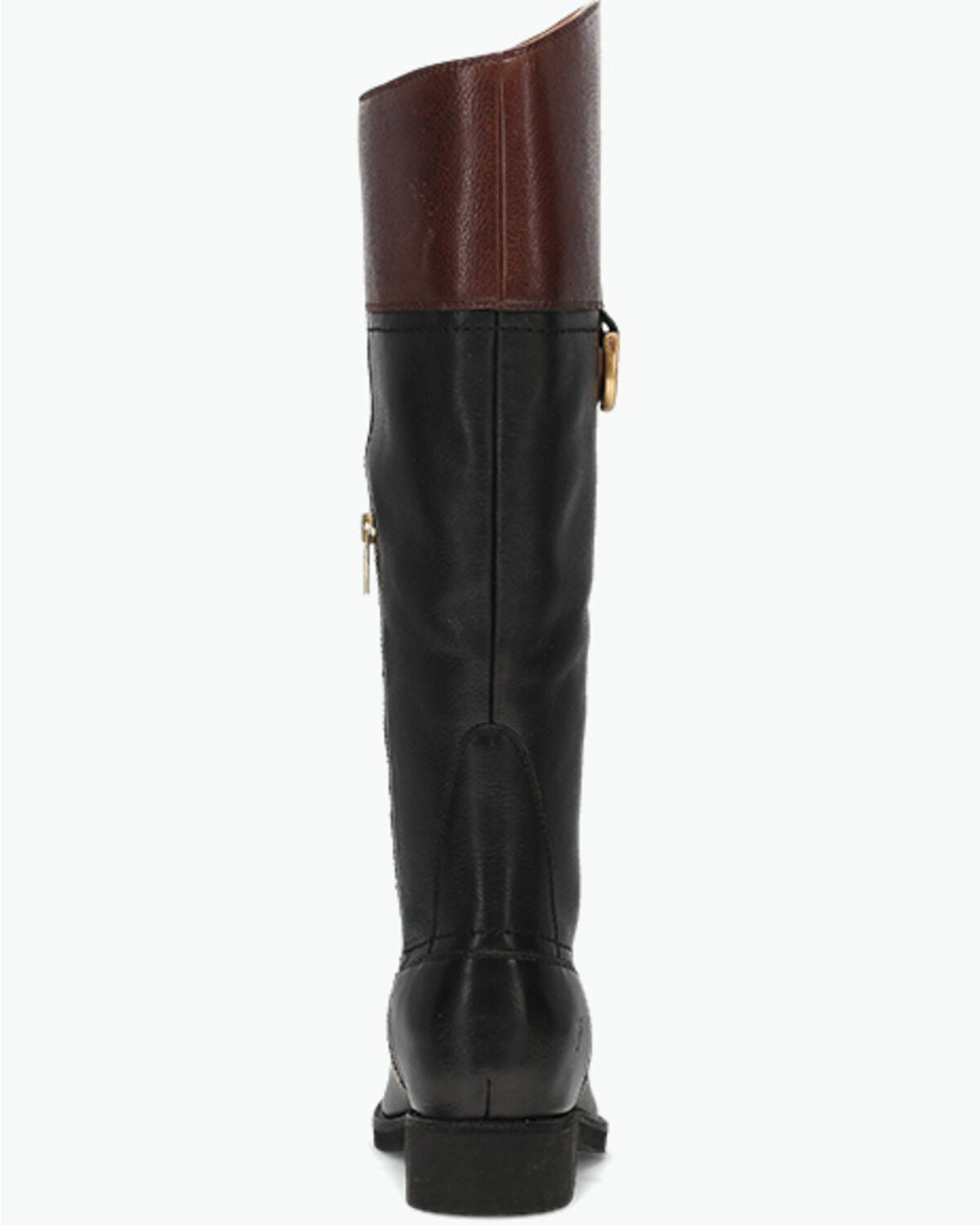 Image #5 - Frye Women's Quinn Riding Boots - Round Toe, Brown/black, hi-res