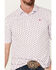 Image #3 - Ariat Men's Geo Print Short Sleeve Polo Shirt , White, hi-res