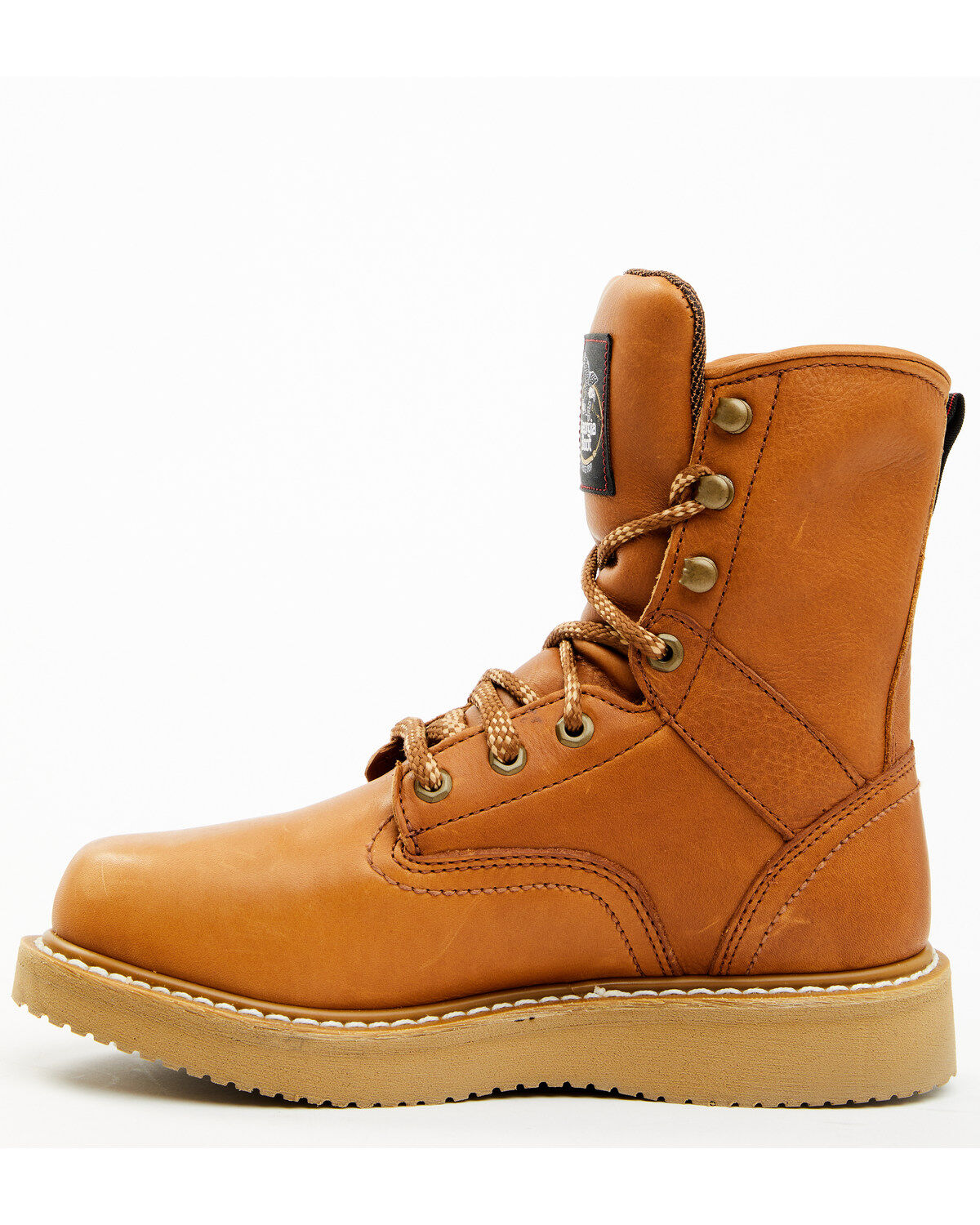 Image #4 - Georgia Men's Barracuda Wedge Work Boots, Brown, hi-res
