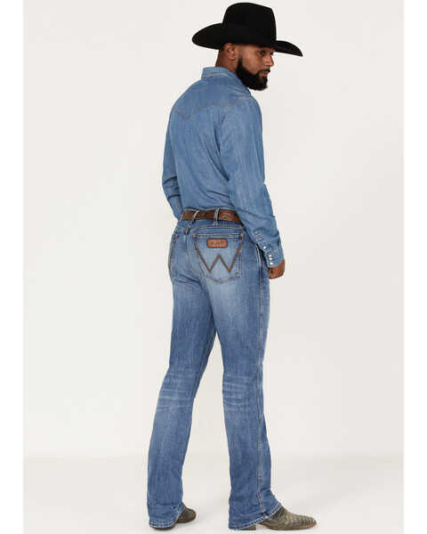 Image #3 - Wrangler Retro Men's Deerstalker Medium Wash Relaxed Bootcut Stretch Denim Jeans, Blue, hi-res