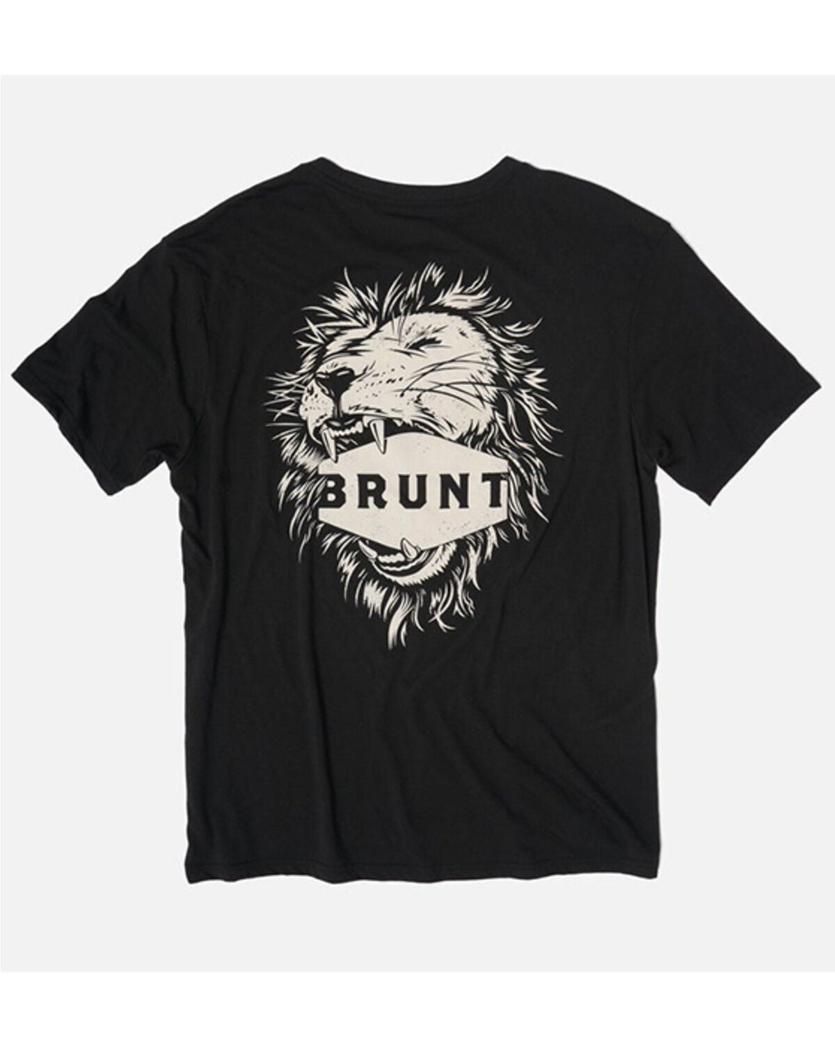 Brunt Workwear Men's Lion Short Sleeve Graphic T-Shirt, Black, hi-res