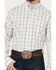 Image #3 - George Strait by Wrangler Men's Plaid Print Long Sleeve Button-Down Stretch Western Shirt, White, hi-res