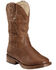 Image #1 - Roper Boys' Texson Boots - Broad Square Toe, Brown, hi-res