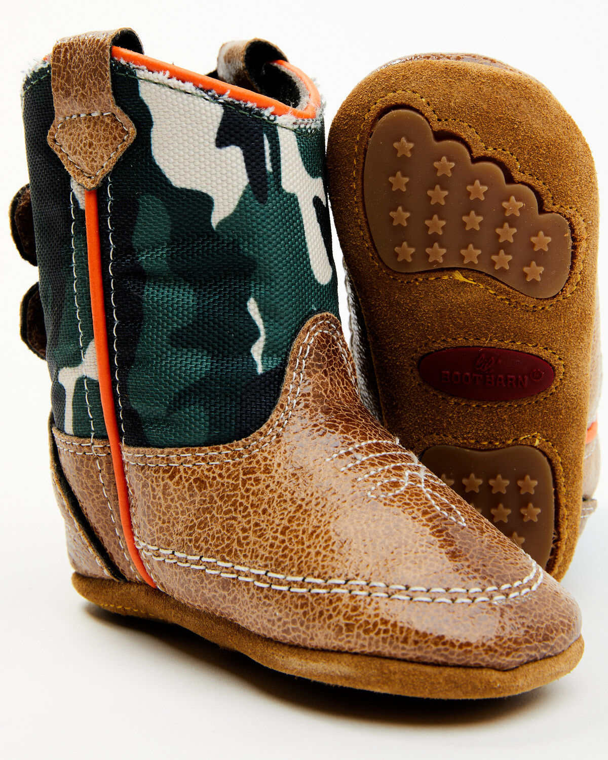 Image #2 - Boot Barn Infant Boys' Camo Poppet Boots, Green, hi-res