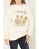 Image #3 - Shyanne Girls' Howdy Horse Graphic Crewneck Sweatshirt, Off White, hi-res