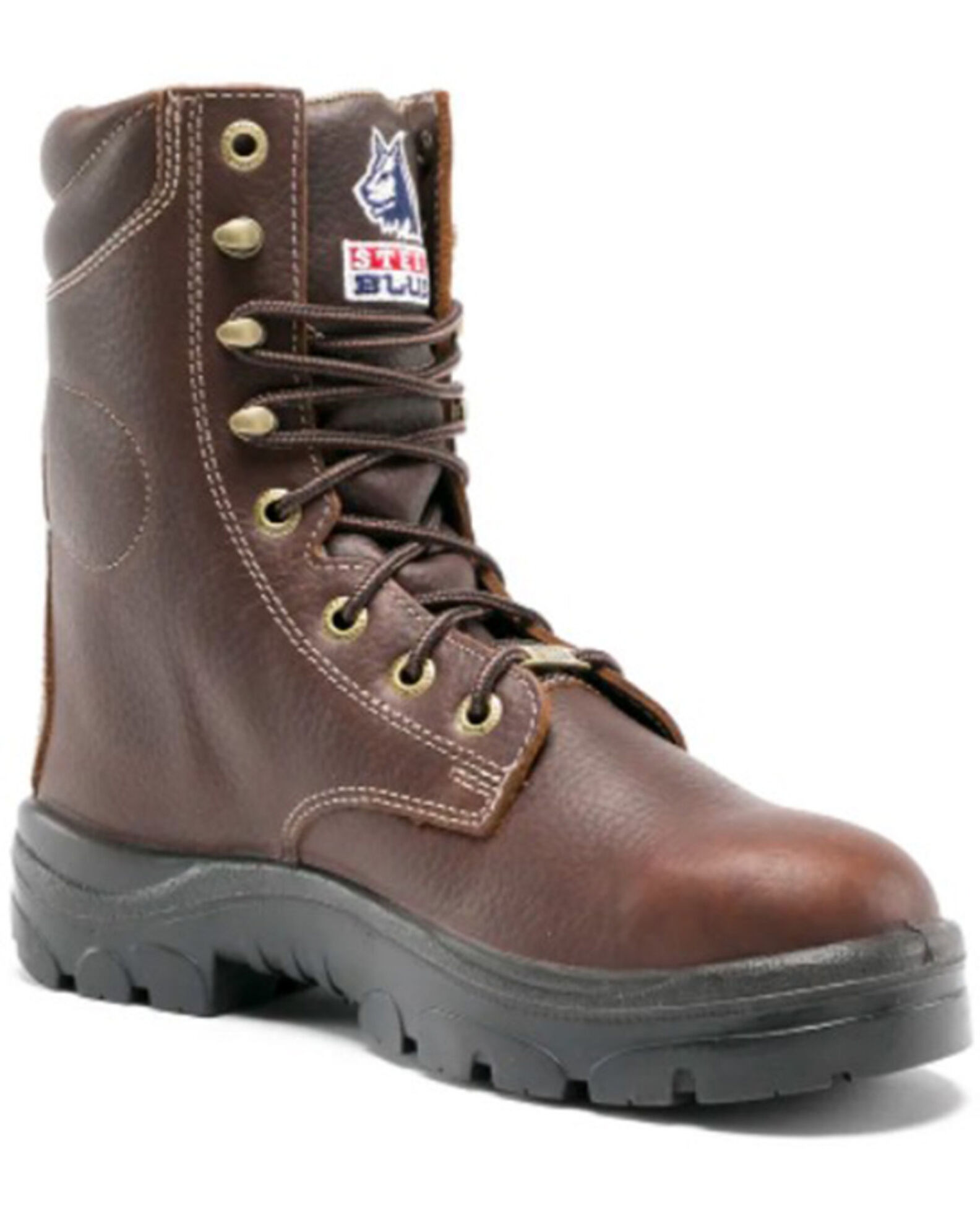 Blue work boots shop