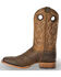 Cody James Men's Saddle Vamp Western Boots - Broad Square Toe, Brown, hi-res