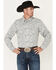 Image #1 - Wrangler Retro Premium Men's Paisley Print Long Sleeve Snap Western Shirt, Navy, hi-res