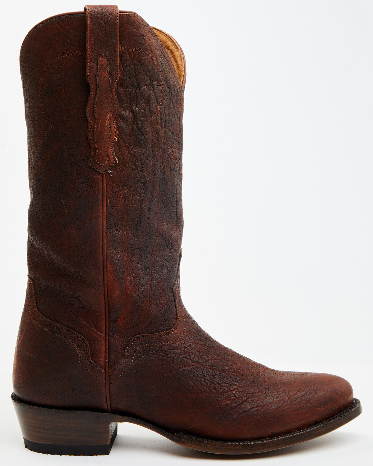Image #2 - El Dorado Men's Sammy Western Boots - Round Toe, Cognac, hi-res