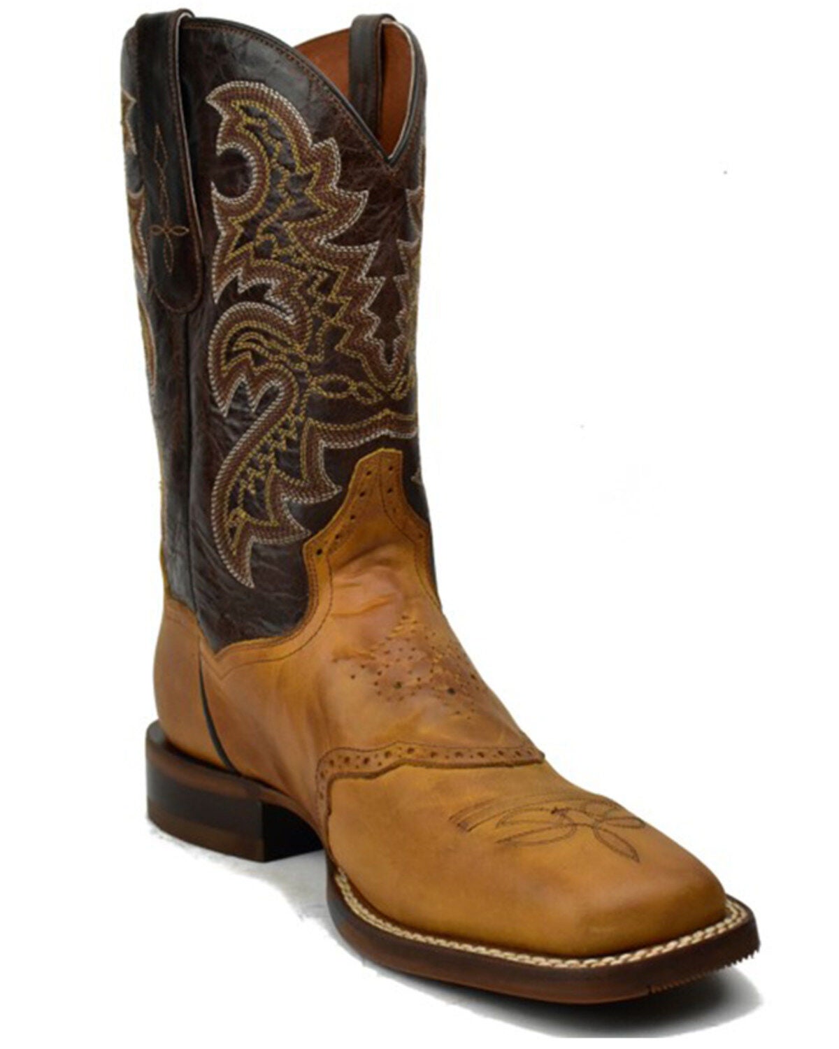 Dan Post Men's Rio Arriba Performance Western Boots - Broad Square Toe, Brown, hi-res