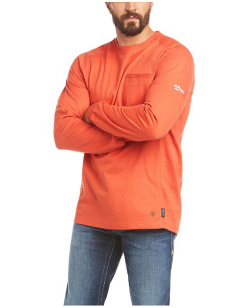 bright orange work shirts