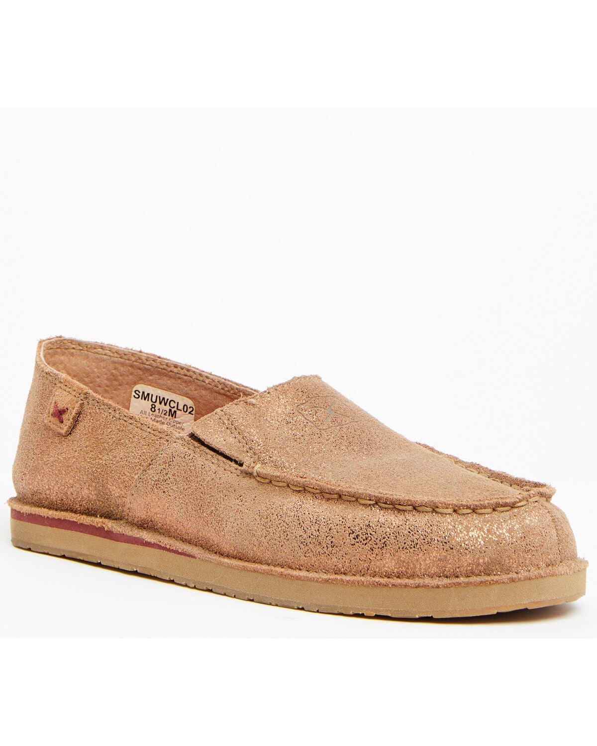 Twisted X Women's Boot Barn Exclusive Comfy Sparkle Loafer Shoes - Moc Toe, Brown, hi-res